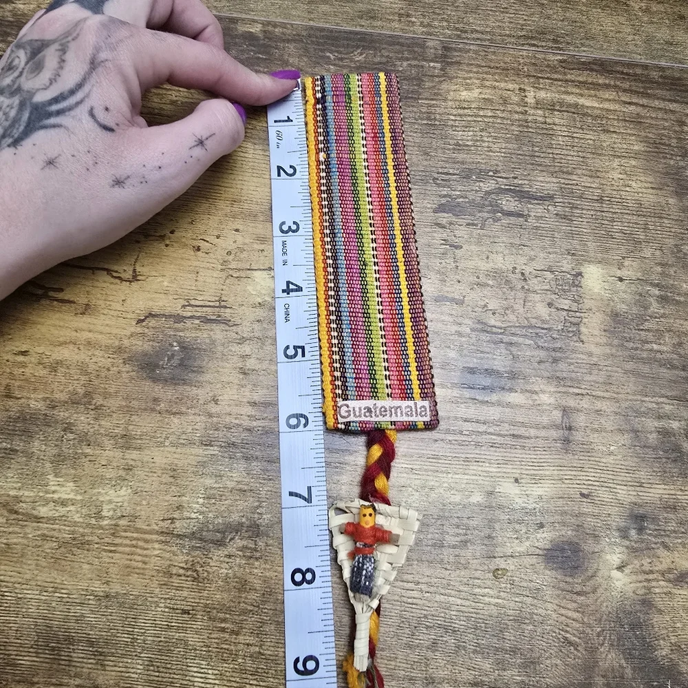 Guatemalan Textile Worry Doll Bookmark